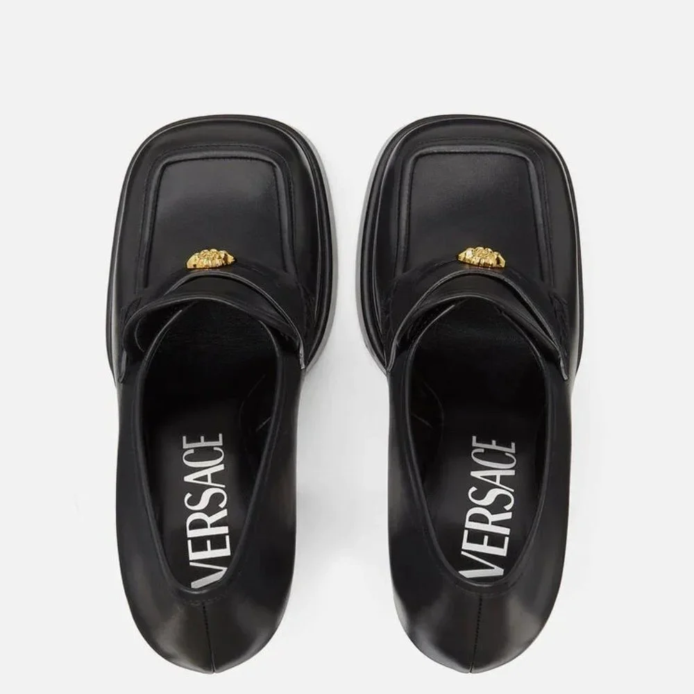 VERSACE AEVITAS PLATFORM LOAFERS IT 39 - Picture 9 of 10